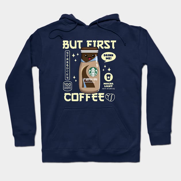 Mocha Light Iced Coffee for Coffee lovers and Starbucks Fans Hoodie by spacedowl